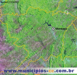 Imagem de Satlite do Municpio de Mombaa. Fonte:COGERH'
