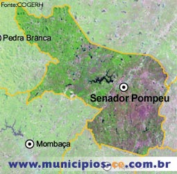 Imagem de Satlite do Municpio de Senador Pompeu. Fonte:COGERH'