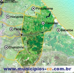 Imagem de Satlite do Municpio de Cascavel. Fonte:COGERH'