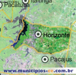 Imagem de Satlite do Municpio de Horizonte. Fonte:COGERH'