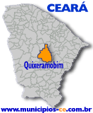 Localiza��o do Munic�pio de Quixeramobim no Estado do Cear�.