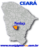 Localizao do Municpio de Mombaa no Estado do Cear.