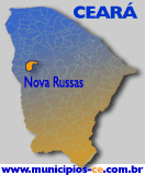 Localização do Município de Nova Russas no Estado do Ceará.