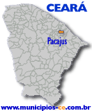 Localiza��o do Munic�pio de Pacajus no Estado do Cear�.