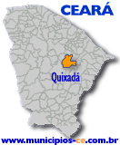Localiza��o do Munic�pio de Quixad� no Estado do Cear�.