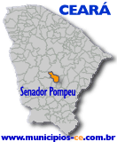 Localizao do Municpio de Senador Pompeu no Estado do Cear.