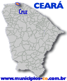 Localizao do Municpio de Cruz no Estado do Cear.
