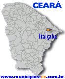 Localiza��o do Munic�pio de Itai�aba no Estado do Cear�.
