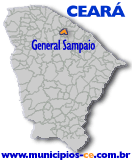 Localizao do Municpio de General Sampaio no Estado do Cear.